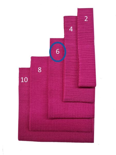 Körperbänder fuchsia 6 cm breit